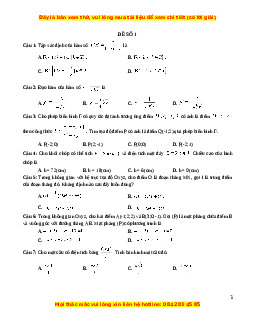 Bộ 13 Đề thi THPT Quốc gia Toán năm 2023 - NXB Dân Trí