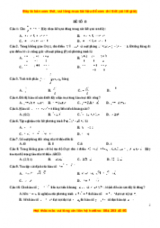 Đề thi thử THPT Quốc gia Toán học năm 2023 NXB Dân Trí - Đề 13