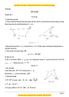 Phát triển tư duy sáng tạo Giải Toán 8 Hình học năm 2023