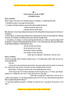 Bộ đề bứt phá điểm thi vào 10 Ngữ văn cực hay