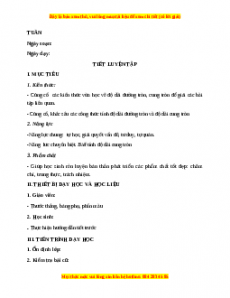 Giáo án Luyện tập trang 95, 96 Toán 9 Học kì 2