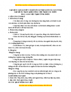 Giáo án Tin học 3 Cánh diều Bài 1: Làm việc theo từng bước