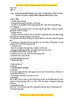 Giáo án Bài 3 Địa lí 10 Kết nối tri thức (2024): Sử dụng bản đồ trong học tập và đời sống. Một số ứng dụng của GPS và bản đồ số trong đời sống