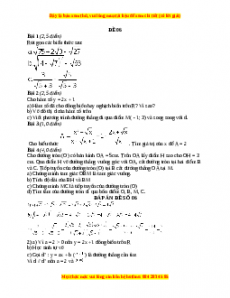 Đề thi Toán 9 học kì 1 năm 2022 - 2023 - Đề 6
