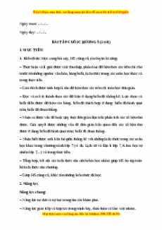 Giáo án Toán 7 Chân trời sáng tạo Bài tập cuối chương 5