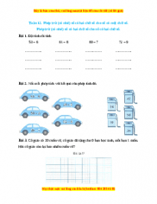 Bài tập cuối tuần Toán lớp 2 Tuần 12 Kết nối tri thức (có lời giải)