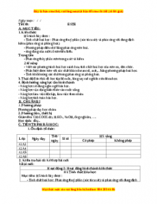 Giáo án Hóa 12 học kì I Tiết 3: Este