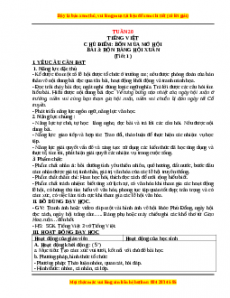 Giáo án Rộn ràng hội xuân Tiếng việt 3 Chân trời sáng tạo