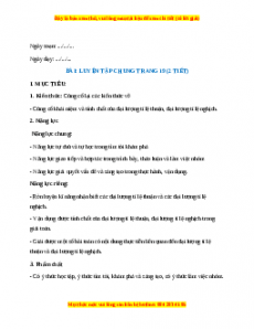 Giáo án Luyện tập chung trang 20 Toán 7 Kết nối tri thức