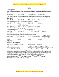 Đề thi giữa kì 2 Toán 8 năm 2023 - Đề 64