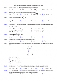 Bộ 140 đề thi thử THPT Quốc Gia Toán năm 2019 chọn lọc từ các trường