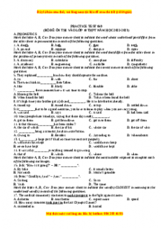 Đề luyện thi vào 10 môn Tiếng anh năm 2023 có đáp án (Đề 59)