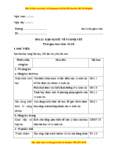 Giáo án Sinh học 10 Bài 22 (Chân trời sáng tạo): Khái quát về vi sinh vật