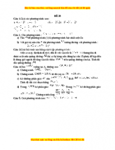 Đề thi giữa kì 2 Toán 8 năm 2023 - Đề 38
