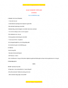 Giáo án TNXH 1 Cánh diều Cơ thể em