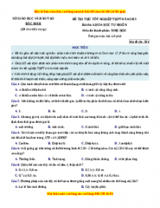 Đề thi thử Sinh học Sở Bắc Ninh lần 1 năm 2023