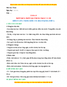 Giáo án Điểm ở giữa. Trung điểm của đoạn thẳng Toán 3 Chân trời sáng tạo