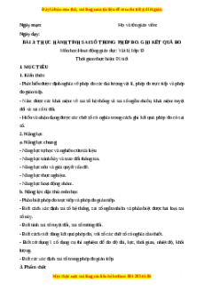 Giáo án Bài 3 Vật lí 10 Kết nối tri thức (2024): Thực hành tính sai số trong phép đo. Ghi kết quả đo