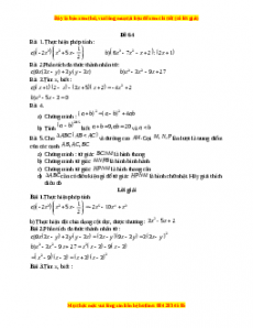 Đề thi giữa kì 1 Toán 8 năm 2023 - Đề 64
