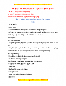 Giáo án Tin học 7 Cánh diều Chủ đề A Bài 1: Thiết bị vào – ra cơ bản cho máy tính cá nhân