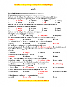 Đề thi giữa kì học 1 Tiếng anh 12 năm 2022 - 2023 (Đề 3)