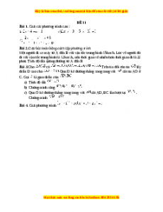 Đề thi giữa kì 2 Toán 8 năm 2023 - Đề 11