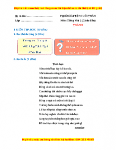 Bài tập cuối tuần Tiếng việt lớp 2 Tuần 9 Cánh diều (có lời giải)