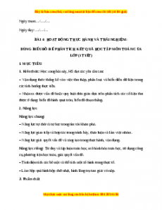 Giáo án Toán 7 Chân trời sáng tạo Bài 4: Hoạt động thực hành và trải nghiệm: Dùng biểu đồ để phân tích kết quả học tập môn Toán của lớp