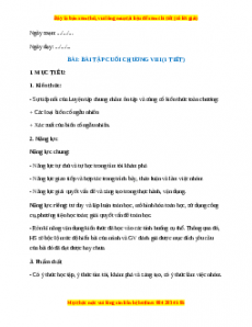Giáo án Bài tập cuối chương 8 Toán 7 Kết nối tri thức