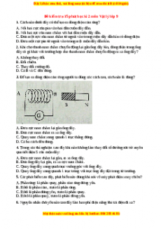Đề thi giữa kì 2 Vật lí 9 năm 2023 - Đề 9