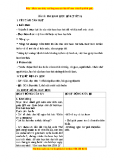 Giáo án Đạo đức 3 Chân trời sáng tạo Bài 3: Em ham học hỏi (Tiết 2)