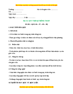 Giáo án Bài 16: Quy trình trồng trọt Công nghệ 10 Cánh diều