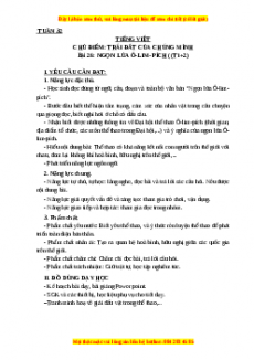 Giáo án Ngọn lửa Ô-Lim-Pích (T1+2) Tiếng việt 3 Kết nối tri thức