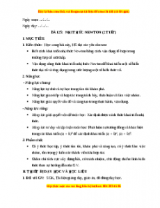 Giáo án Nhị thức Newton Toán 10 Kết nối tri thức