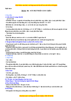 Giáo án Vật lí 12 Bài 17: Máy phát điện xoay