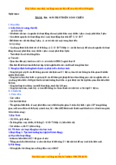 Giáo án Vật lí 12 Bài 17: Máy phát điện xoay