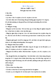 Giáo án Bài 14 Vật lí 7 Chân trời sáng tạo (2024): Phản xạ âm