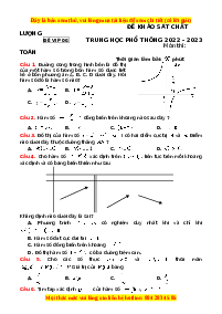 Đề thi thử THPT Quốc Gia môn Toán có đáp án (đề 6 ) - thầy Huỳnh Đức Kháng
