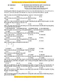 Bộ 30 đề thi thử THPTQG môn Hóa học năm 2023 - GV Nguyễn Minh Tuấn có đáp án (Đề 19 )