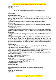 Giáo án Bài 29 Địa lí 10 Kết nối tri thức (2024): Địa lí một số ngành công nghiệp