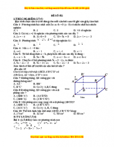 Đề thi cuối học kì 2 Toán 8 năm 2022 - 2023 - Đề 52