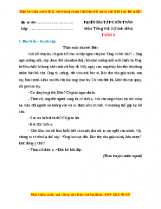 Bài tập cuối tuần Tiếng việt lớp 2 Tuần 8 Cánh diều (có lời giải)