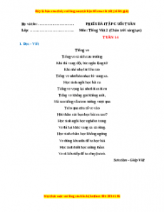 Bài tập cuối tuần Tiếng việt lớp 2 Tuần 14 Chân trời sáng tạo (có lời giải)