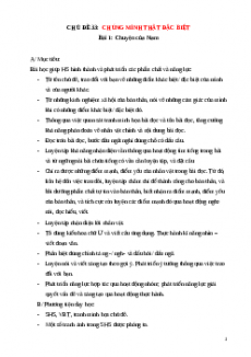 Giáo án Tiếng việt 1 Chân trời sáng tạo Chúng mình thật đặc biệt