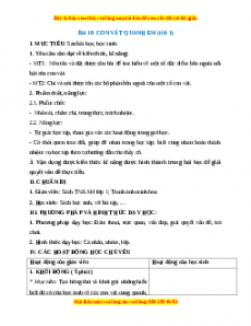 Giáo án TNXH 1 Chân trời sáng tạo Con vật quanh em