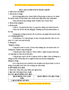 Giáo án Tin học 3 Cánh diều Bài 2: Em luyện tập sử dụng chuột