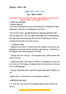 Giáo án Điều kì diệu Tiếng việt 3 Chân trời sáng tạo