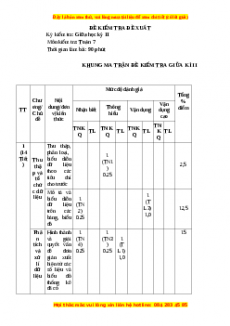 Đề thi giữa kì 2 Toán 7 năm 2022 - 2023 (Đề 11)