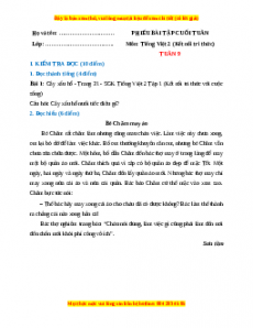 Bài tập cuối tuần Tiếng việt lớp 2 Tuần 9 Kết nối tri thức (có lời giải)