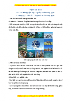 Lý thuyết Sinh học 10 Kết nối tri thức (cả năm)